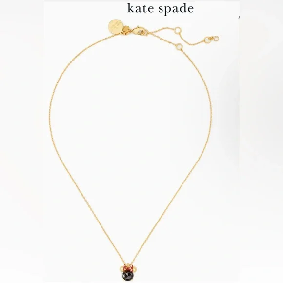 KATE SPADE ♠️ Disney Collection New York Minnie Studs & Necklace set, NEW - Picture 6 of 9